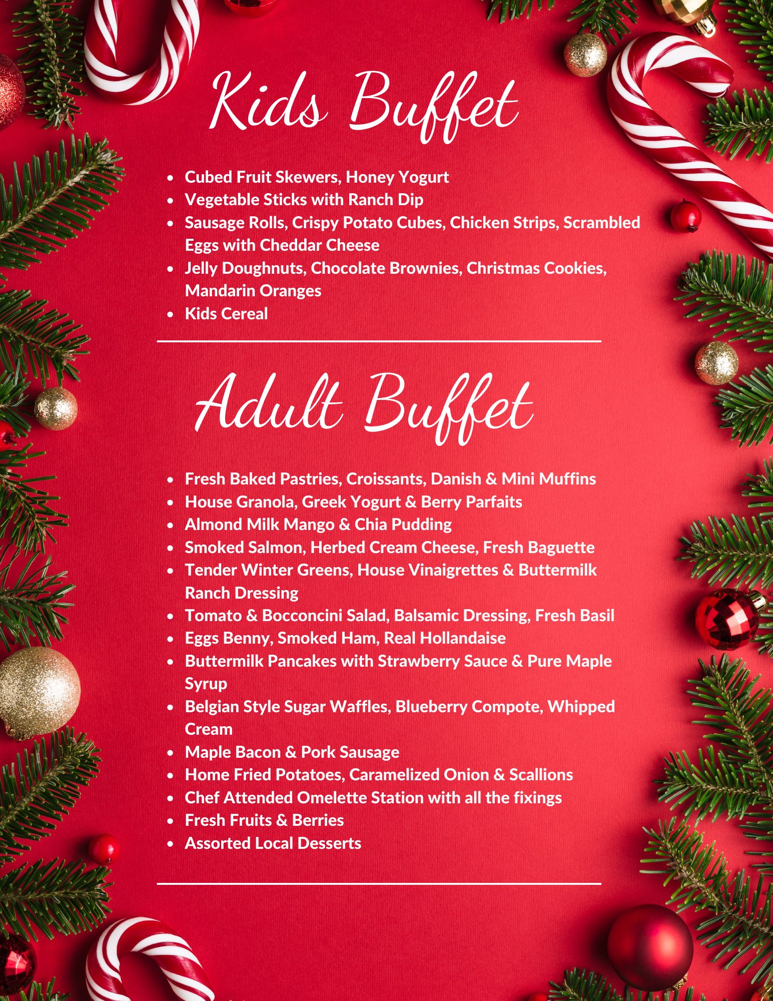 Santa Brunch Buffet 2024 Pg 2